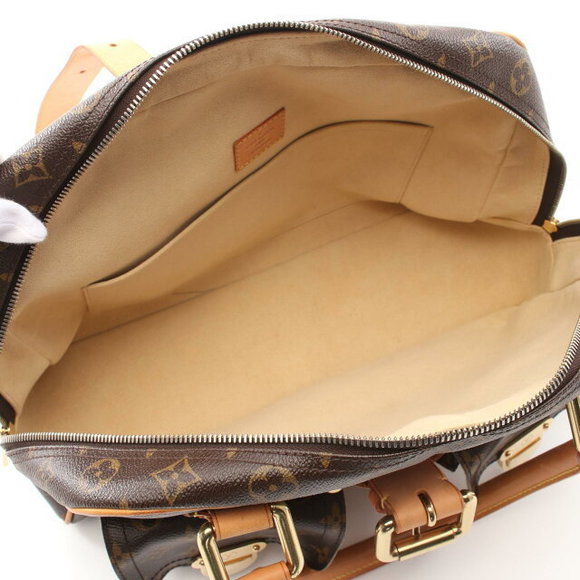 Louis Vuitton Manhattan GM Handbag Leather Monogram Brown - Picture 3 of 7